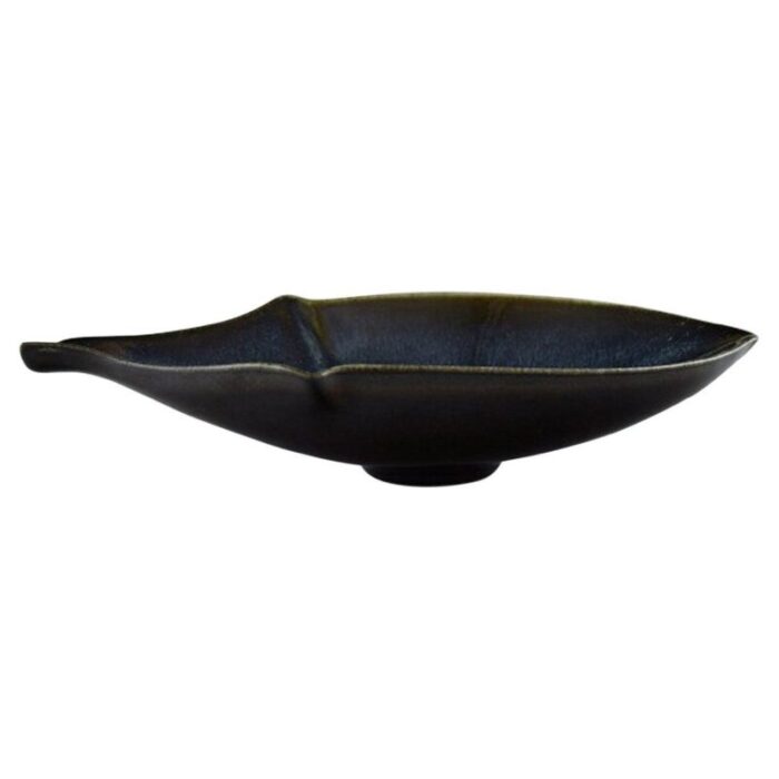 glazed ceramic bowl by gabi citron tengborg for loeva gustavsberg 1960s 1