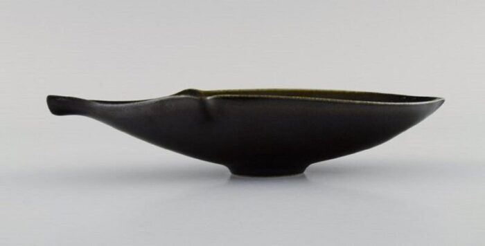 glazed ceramic bowl by gabi citron tengborg for loeva gustavsberg 1960s 2