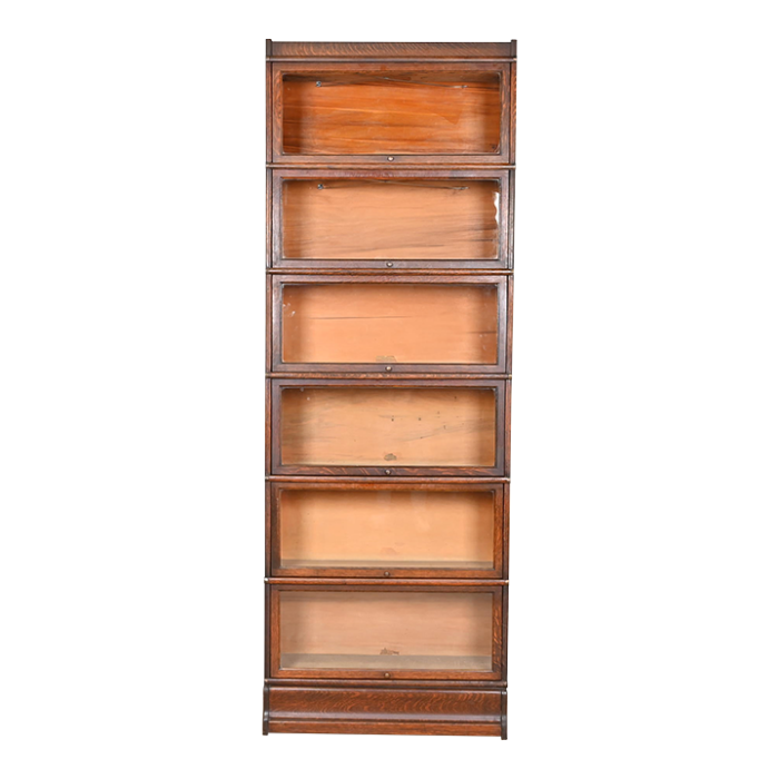 globe wernicke arts and crafts oak six stack barrister bookcase circa 1920s 8211