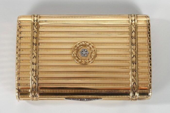 gold case with diamonds by henri husson early 20th century 2