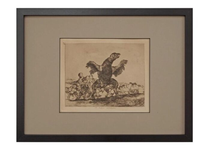 goya etching disasters of war framed wall art set of 5 5439