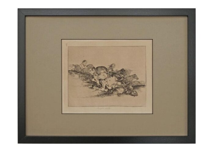 goya etching disasters of war framed wall art set of 5 8569