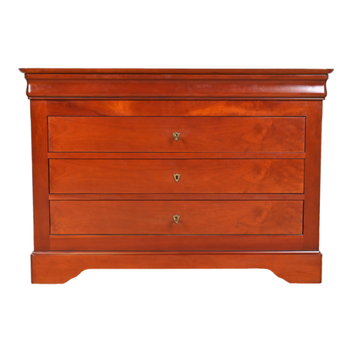 grange french louis philippe cherry wood chest of drawers 2489