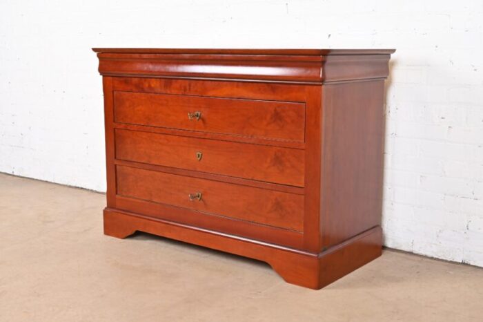 grange french louis philippe cherry wood chest of drawers 8261