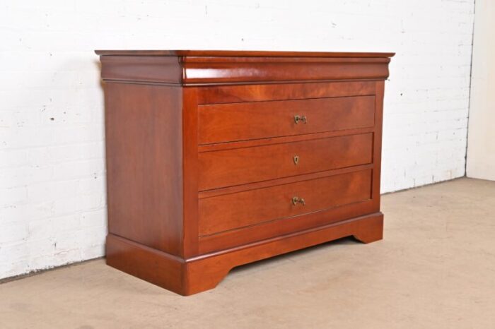 grange french louis philippe cherry wood chest of drawers 9362