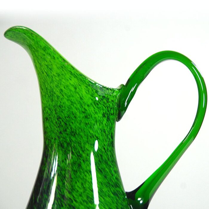 green glass vase from murano 1970s 7