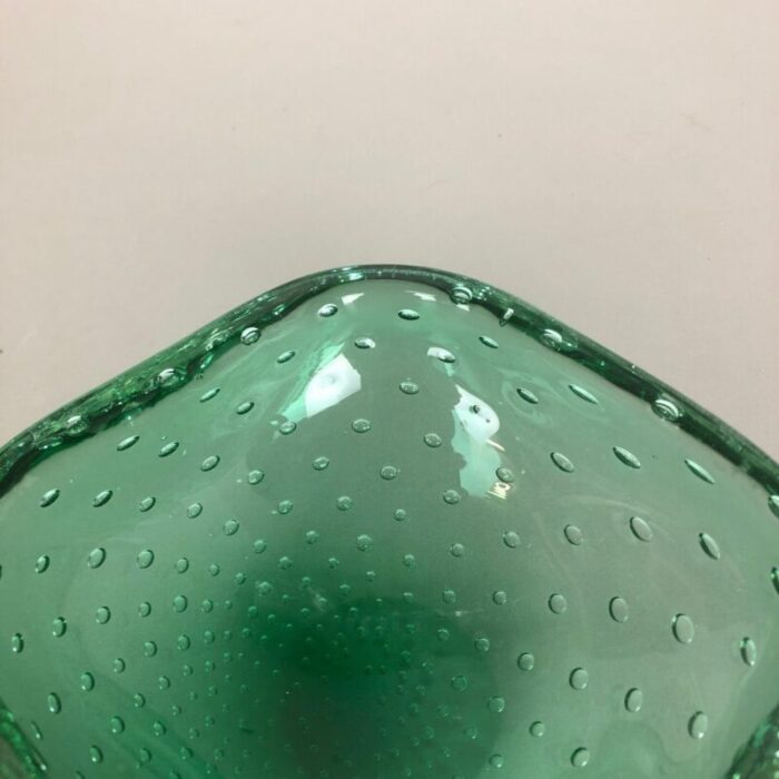 green murano glass bullicante bowl or ashtray italy 1970s 8