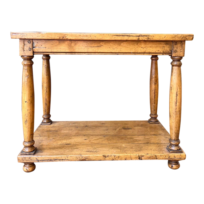 guy chaddock hand crafted stained maple accent side table 7730