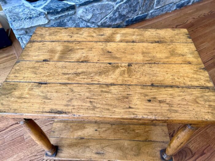 guy chaddock hand crafted stained maple accent side table 8050