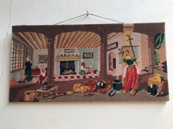 hand woven art tapestry 1950 1