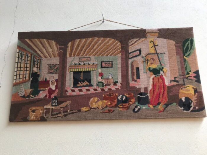 hand woven art tapestry 1950 11