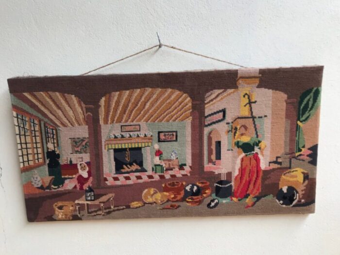 hand woven art tapestry 1950 8