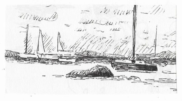 hayward cirker coastal sailing drawing 6639