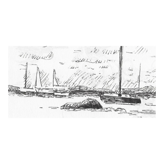 hayward cirker coastal sailing drawing 6664