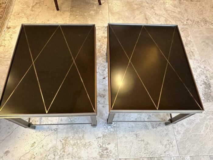 heavy metal endaccent tables a pair 3948