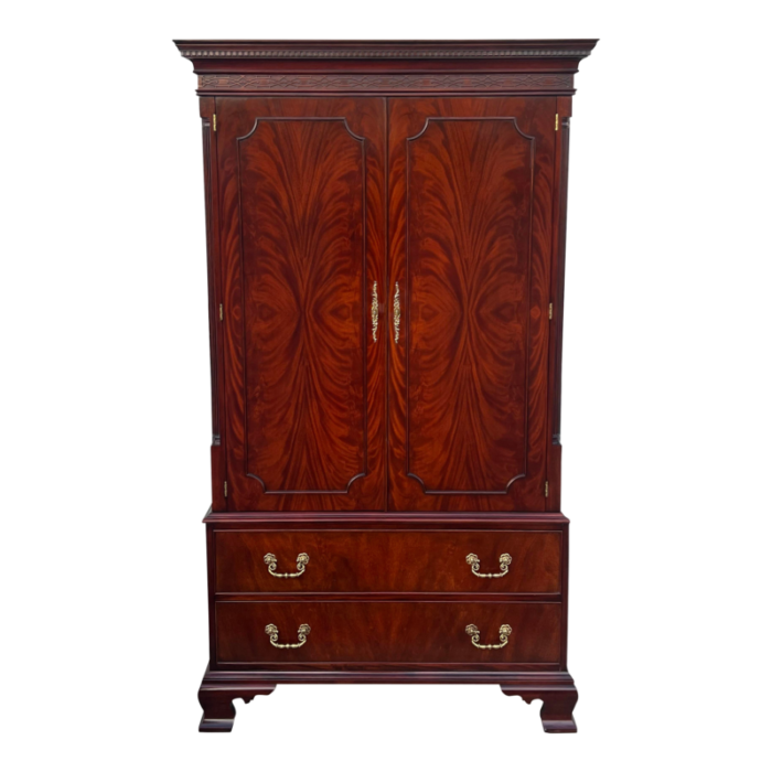 henkel harris flame mahogany entertainment tv armoire 5176