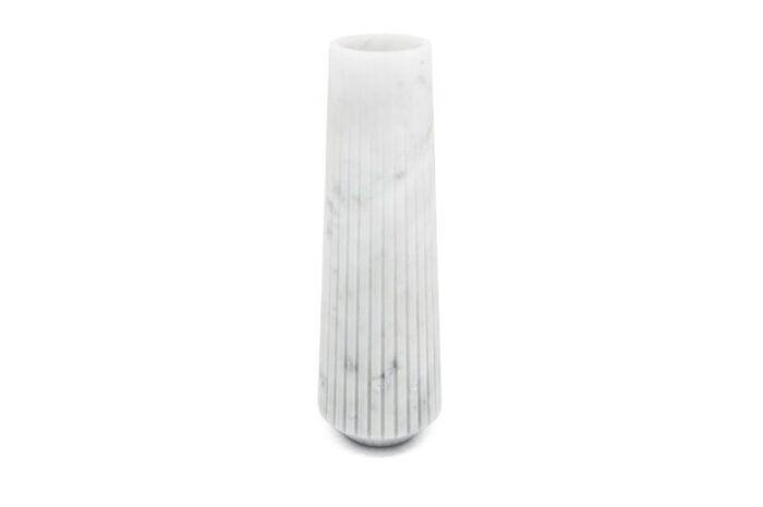 high vase in white carrara marble from fiammettav home collection 2