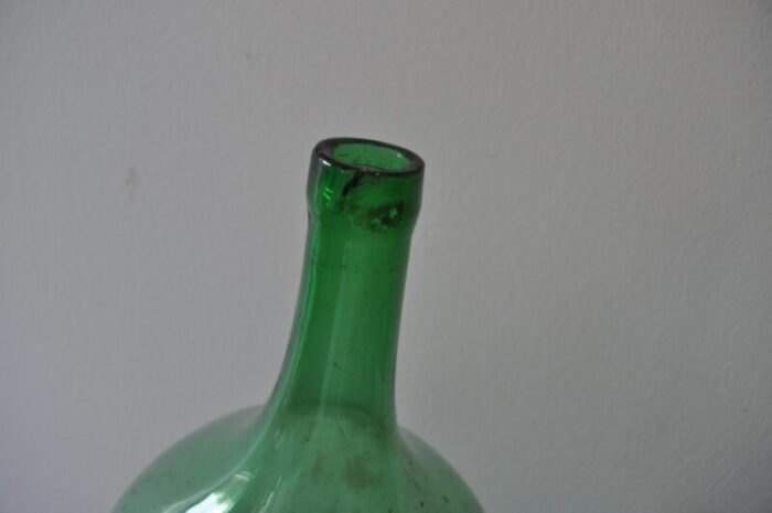 hungarian green wine bottles 1960s set of 2 4