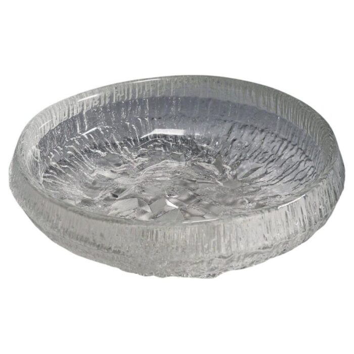 ice glass lunar bowl by tapio wirkkala for iittala 1972 1