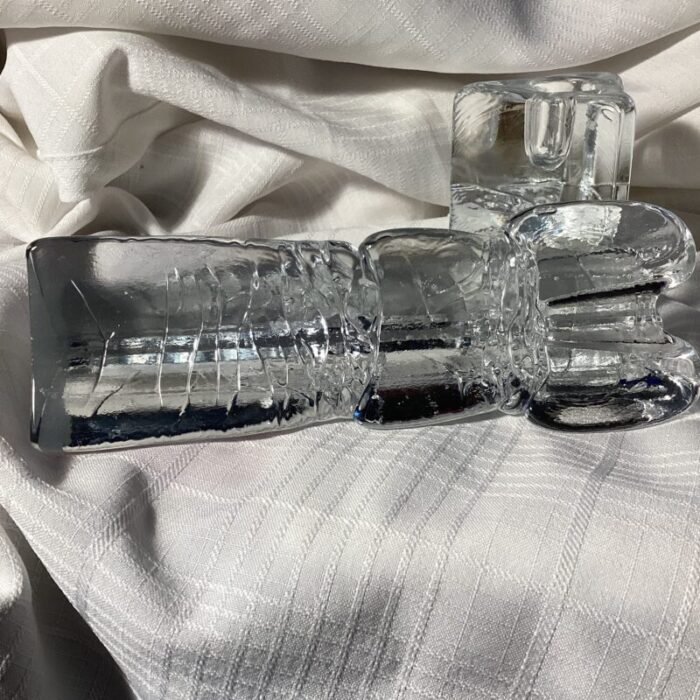 iittala finland festivo by timo sarpaneva art glass candlestick and vintage timo sarpaneva for iittala finland arkipelago glass candle holders set of 2 8467