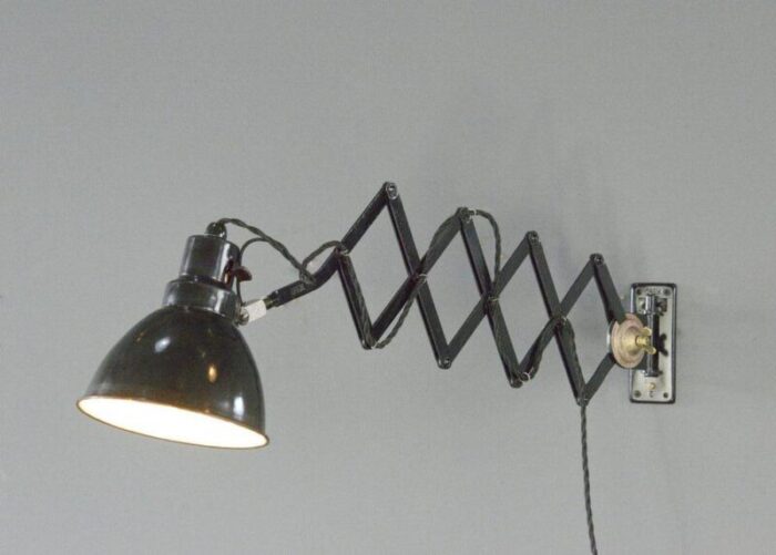 industrial scissor lamp by pehawe 1930s 0610