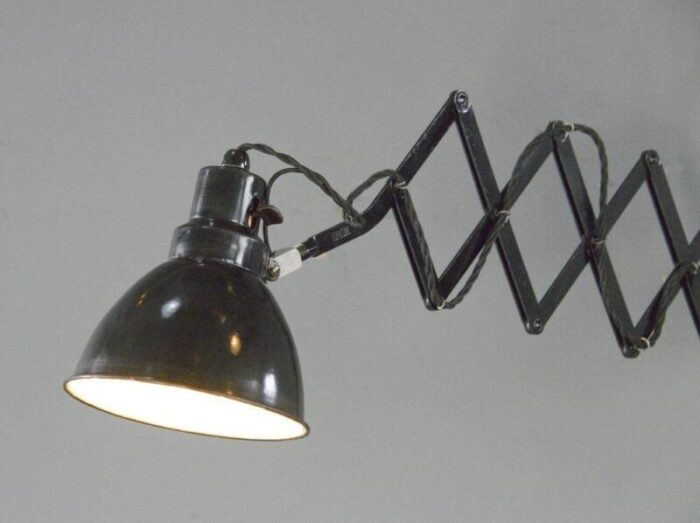 industrial scissor lamp by pehawe 1930s 2386