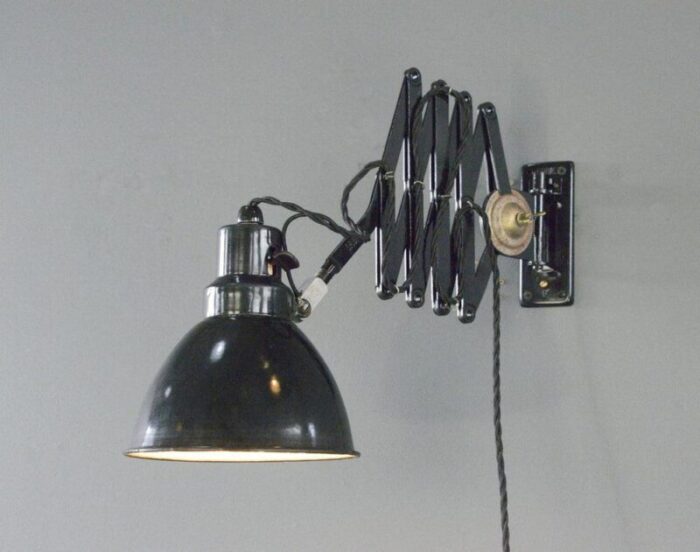 industrial scissor lamp by pehawe 1930s 3328