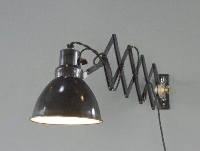 industrial scissor lamp by pehawe 1930s 7108