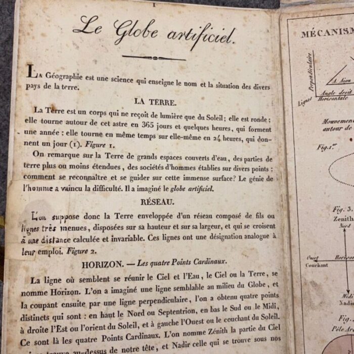 instructions globe booklet from augustin legrand 1830 8