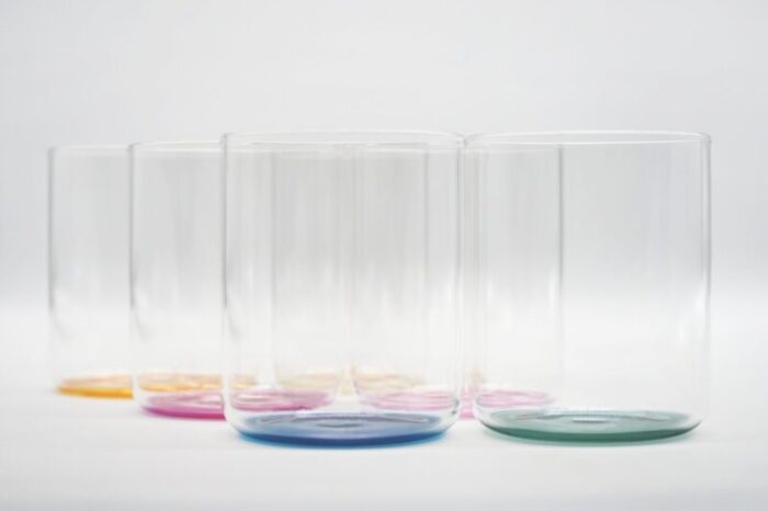 iride glassware set by kanz architetti for kanz set of 6 2