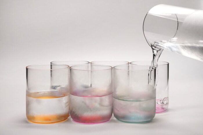 iride glassware set by kanz architetti for kanz set of 6 3