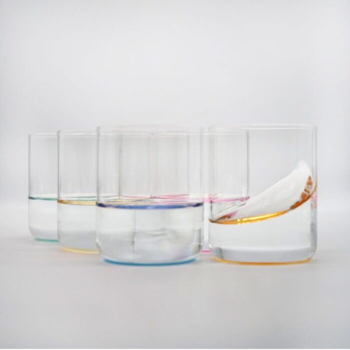 iride glassware set by kanz architetti for kanz set of 6 5