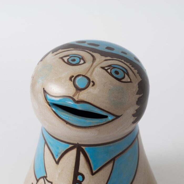 italian ceramic money box by romolo verzolini for studio errevi 1970s 2