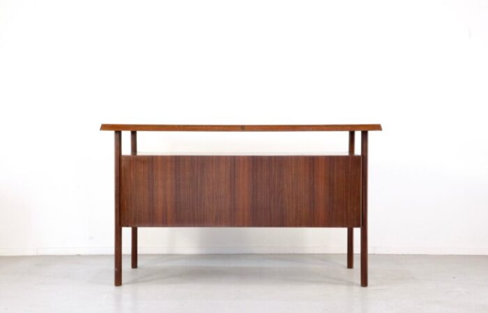 italian desk in teak 1960s 9049