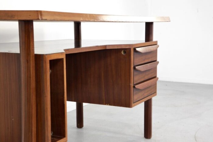 italian desk in teak 1960s 9249