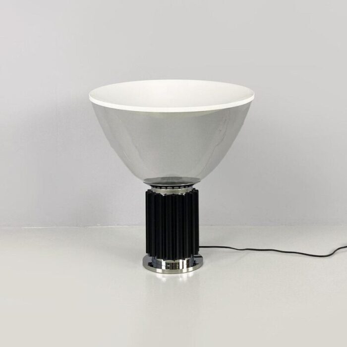 italian modern black taccia table lamp by achille and pier giacomo castiglioni for flos 1962 4193