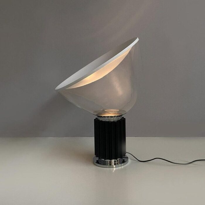 italian modern black taccia table lamp by achille and pier giacomo castiglioni for flos 1962 5235