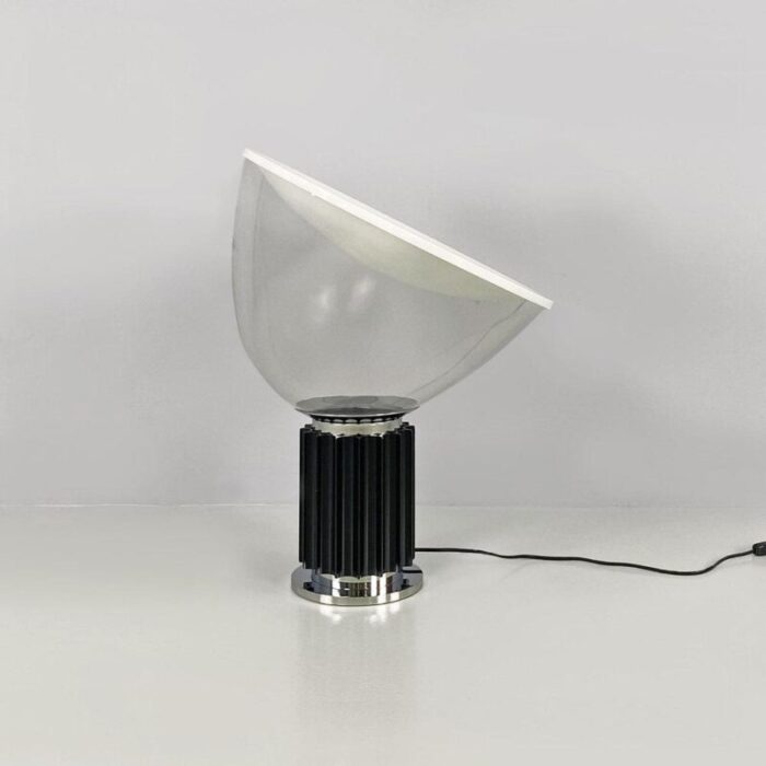 italian modern black taccia table lamp by achille and pier giacomo castiglioni for flos 1962 7504