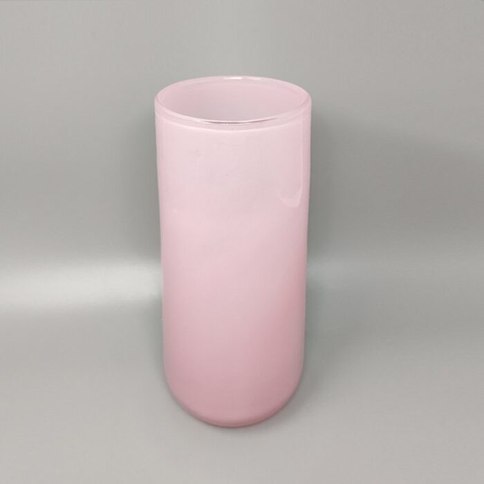 italian pink murano glass vase by ca dei vetrai 1960s 2