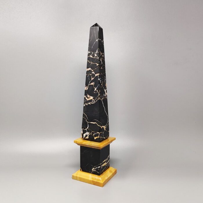 italian portoro marble obelisks 1960s set of 2 6