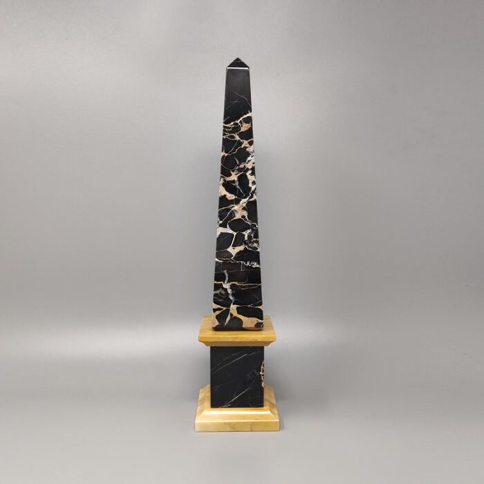 italian portoro marble obelisks 1960s set of 2 7