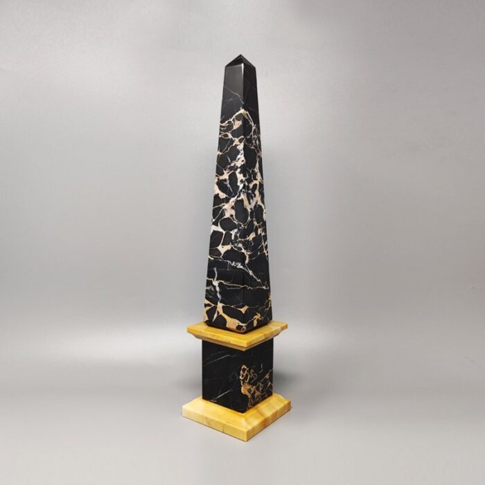 italian portoro marble obelisks 1960s set of 2 8