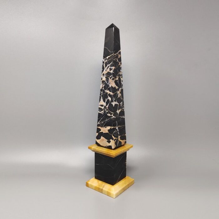 italian portoro marble obelisks 1960s set of 2 9