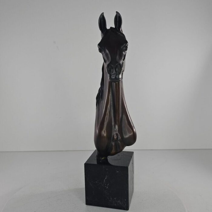 judy nordquist wind song bronze arabian horse bust statue 1986 21 25 1785