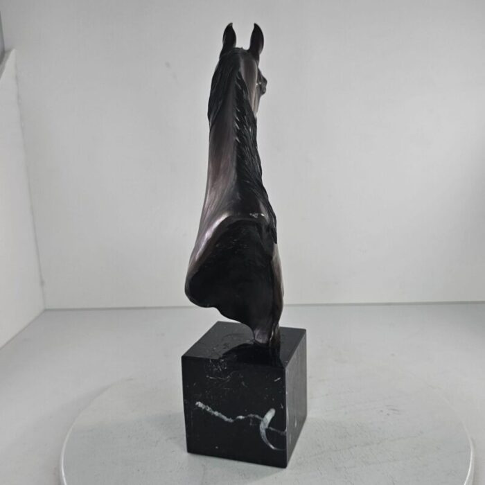 judy nordquist wind song bronze arabian horse bust statue 1986 21 25 5590