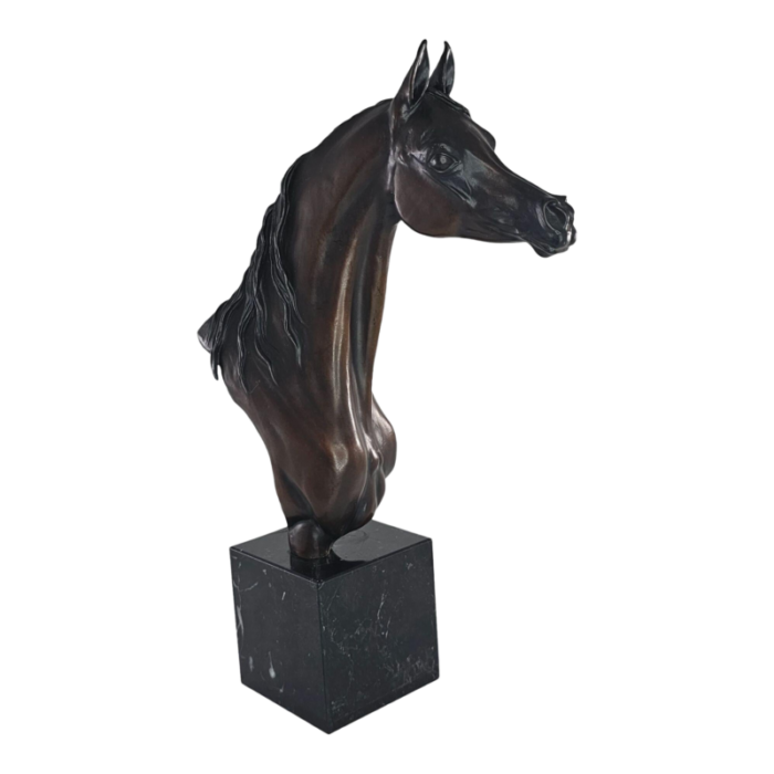 judy nordquist wind song bronze arabian horse bust statue 1986 21 25 8550