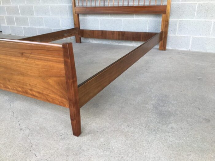 kipp stuart drexel declaration mid century modern walnut full size bed frame 2220