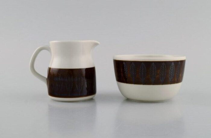 koka set in glazed stoneware by hertha bengtson for roerstrand set of 3 2