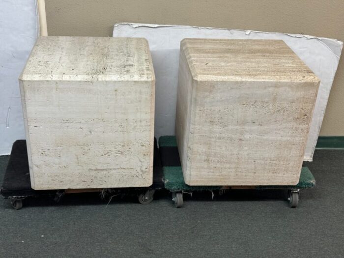 kreiss furniture limestone side tables a pair 0805