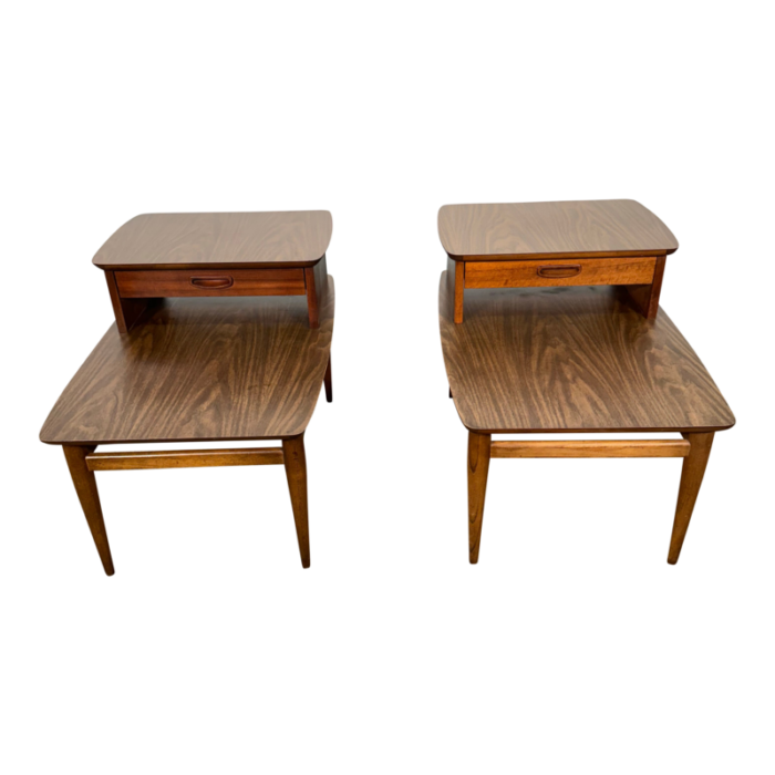 lane 2 tier end tables a pair 2166